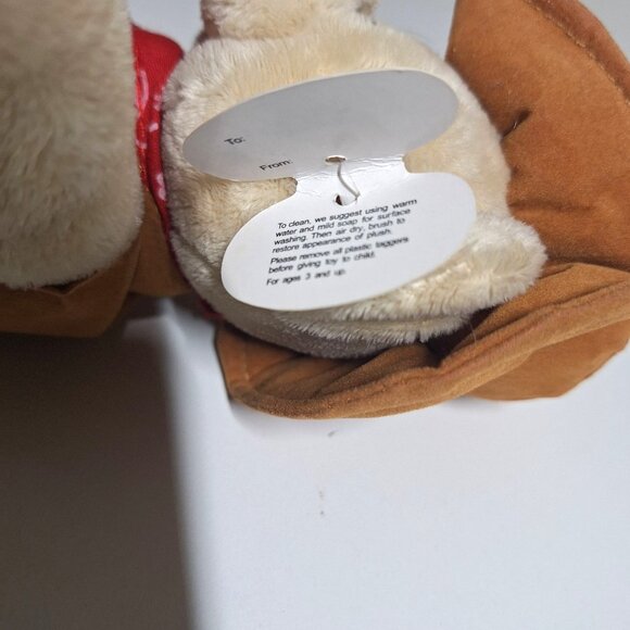 Wishpets Amigo Cowboy Teddy Bear Plush 2003 Fringed Hat & Vest W/Tags Vintage - Picture 7 of 7